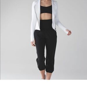 Lululemon Om Pant Black Jogger Gym Pants Size 4